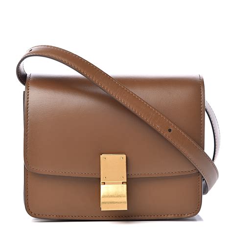 celine camel box bag|CELINE Smooth Calfskin Small Classic Box Flap Bag Camel .